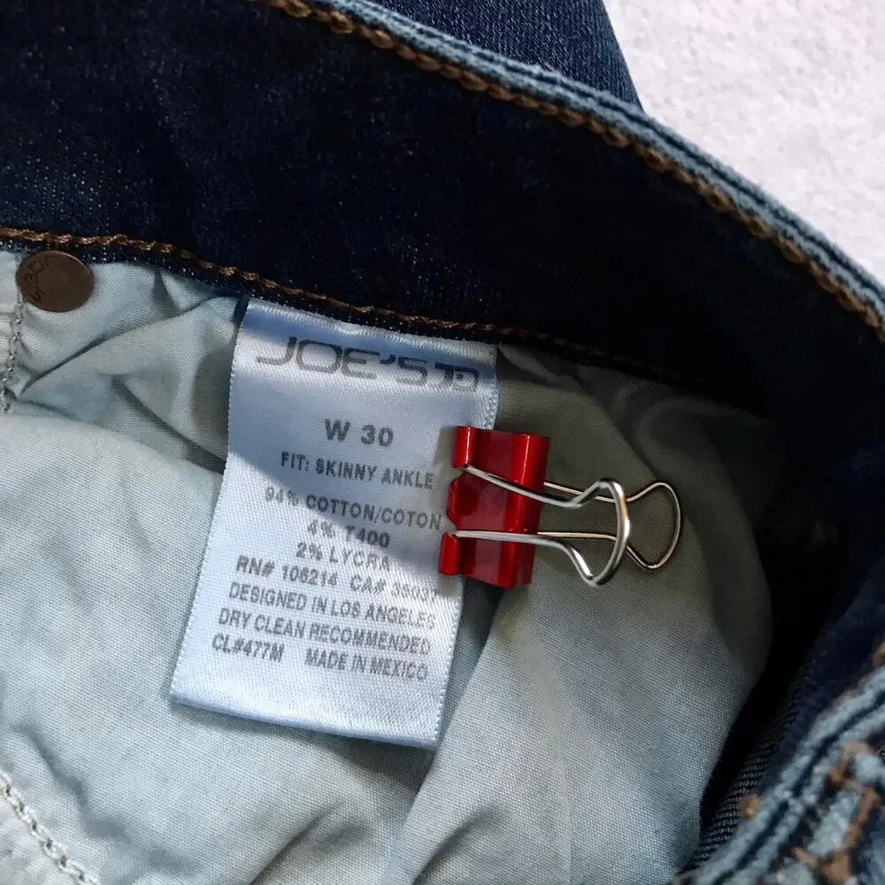 Joe's Jeans NWT Joyce Distressed Skinny Ankle Jeans Women 30 - Picture 8 of 10